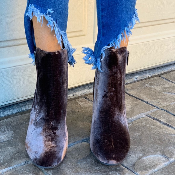 Decadent Velvet Chocolate Block Heel Boot - Picture 8 of 8
